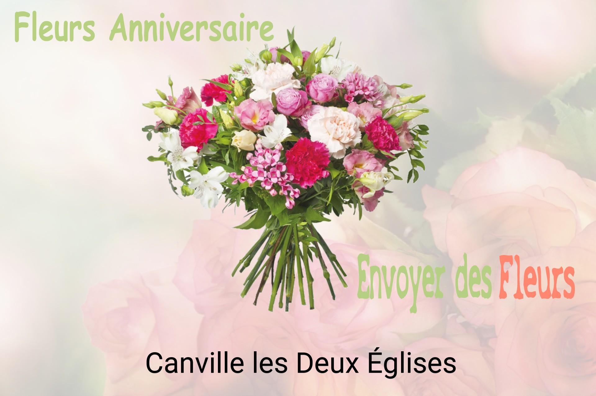 Bouquet de fleurs d’anniversaire livré à Canville-les-Deux-Églises
